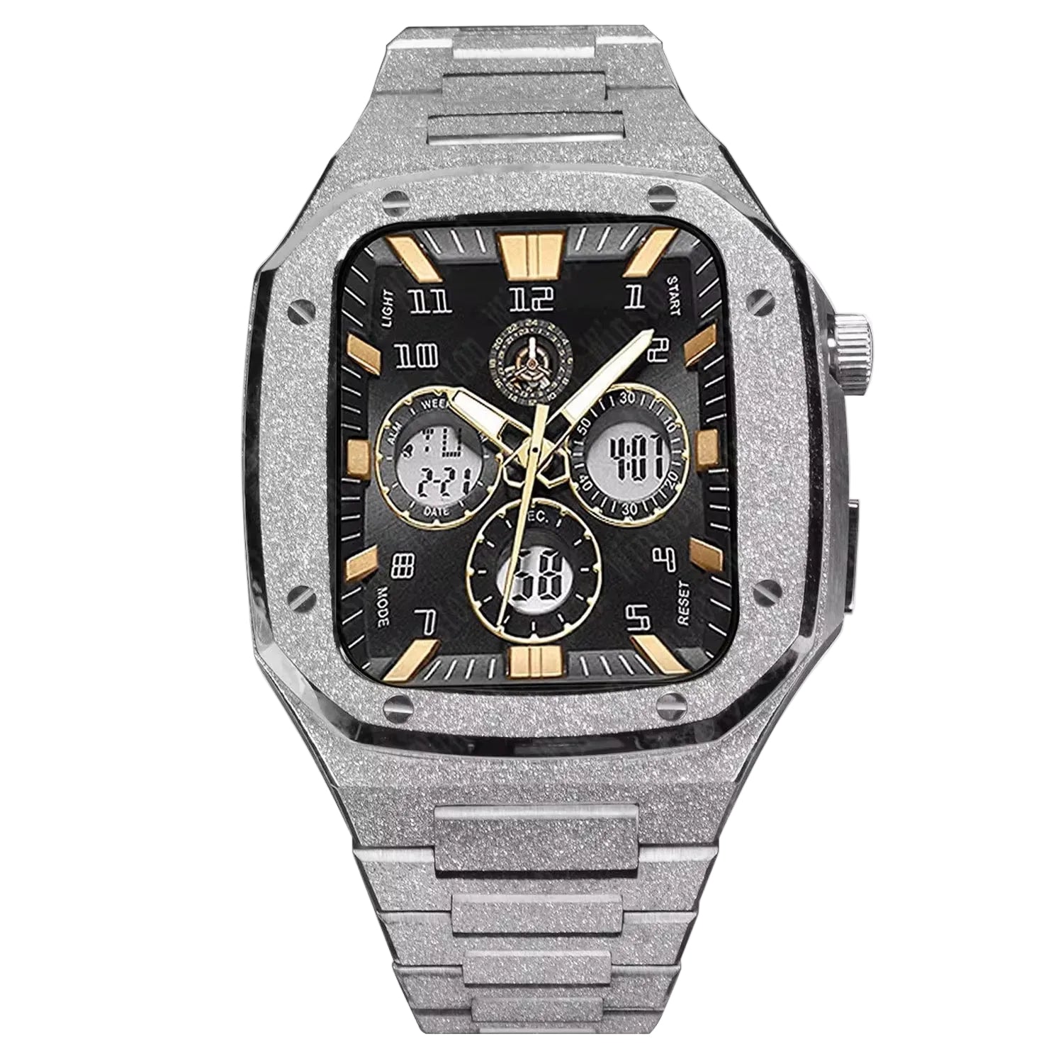 Frosted Stainless Steel Modification Kit for Apple Watch